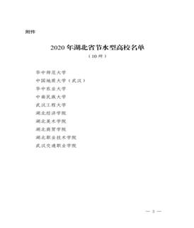 省水利厅 省教育厅 省机关事务局关于公布2020年湖北省节水型高校名单的通告(2)_02